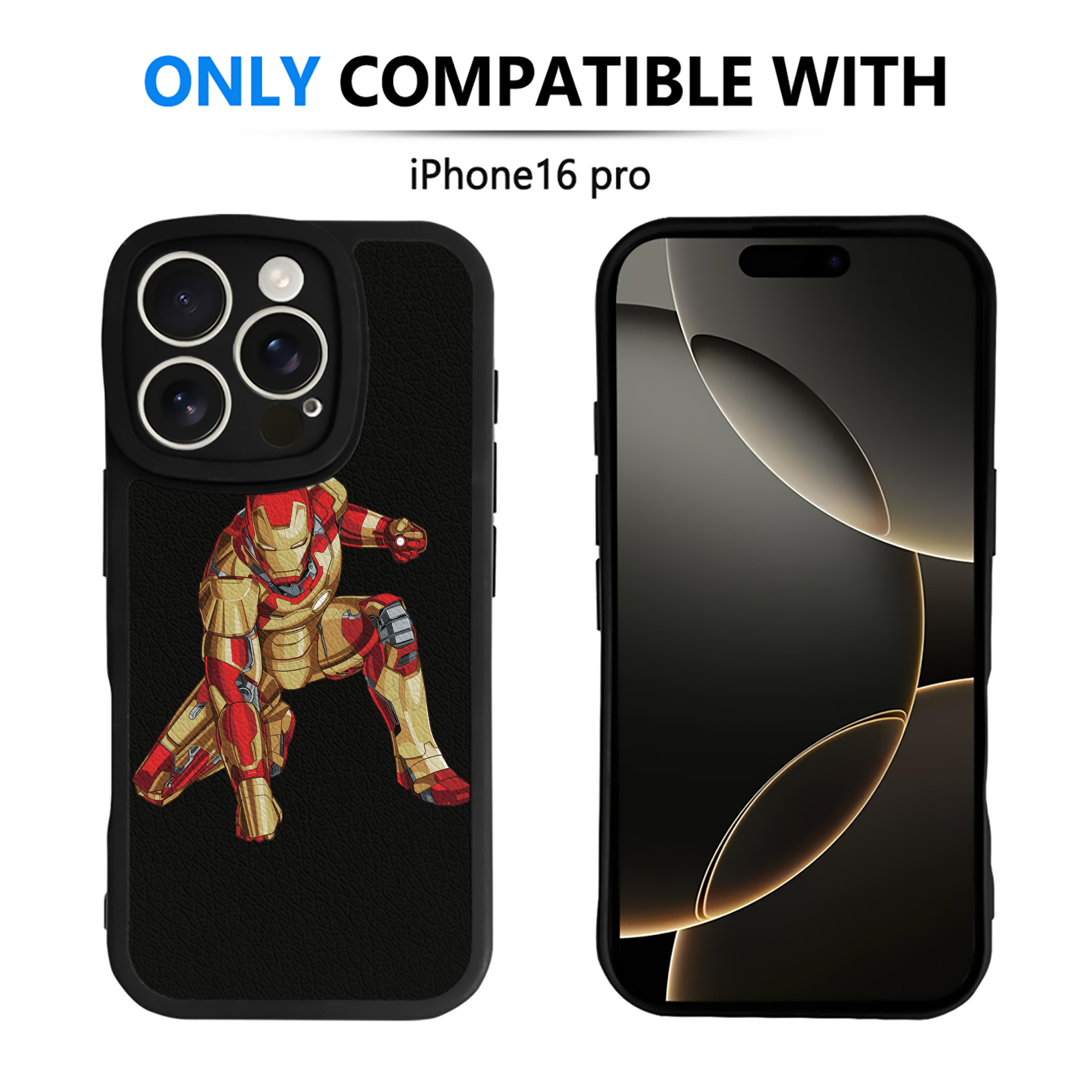 （画像用） アベンジャーズ The Avengers 【iPhone 16シリーズ対応】シリコンスマホケース（レザー調） 材質：シリコン